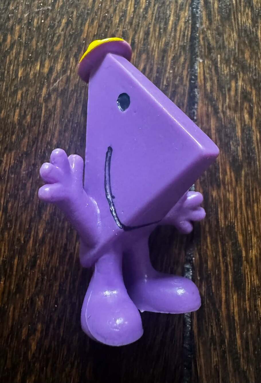 VINTAGE 1978 Arby's Mr. Men Mr. Rush PVC Figure Toy ROGER HARGREAVES